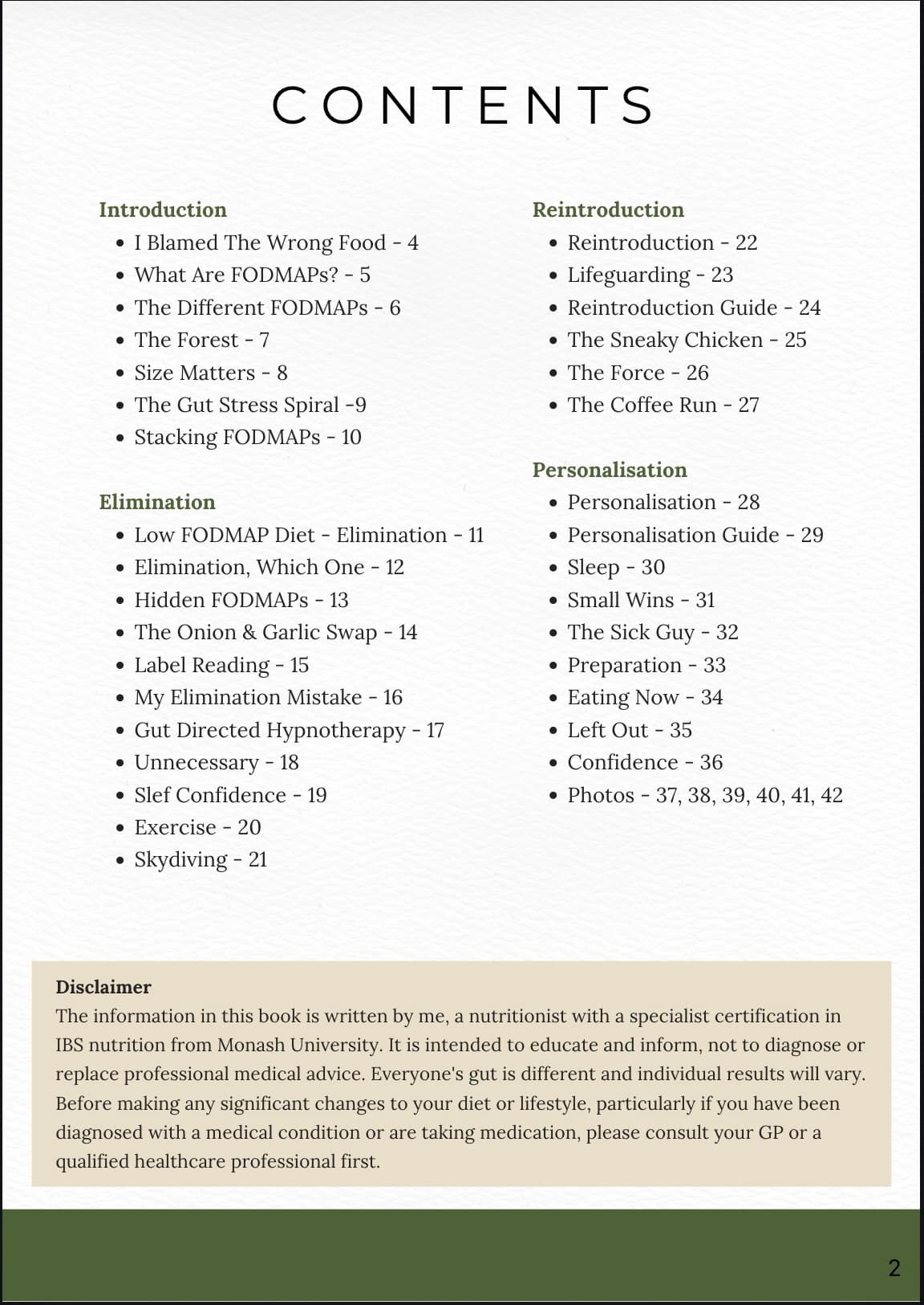 Eat Without Fear introduction page