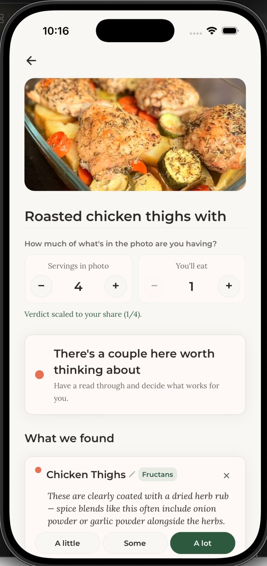 Meal mode